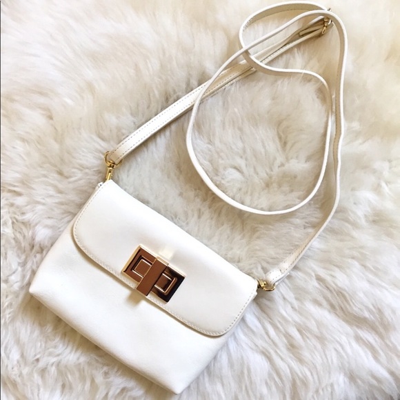Rowallan Of Scotland Ivory Leather Crossbody Bag - Picture 3 of 8